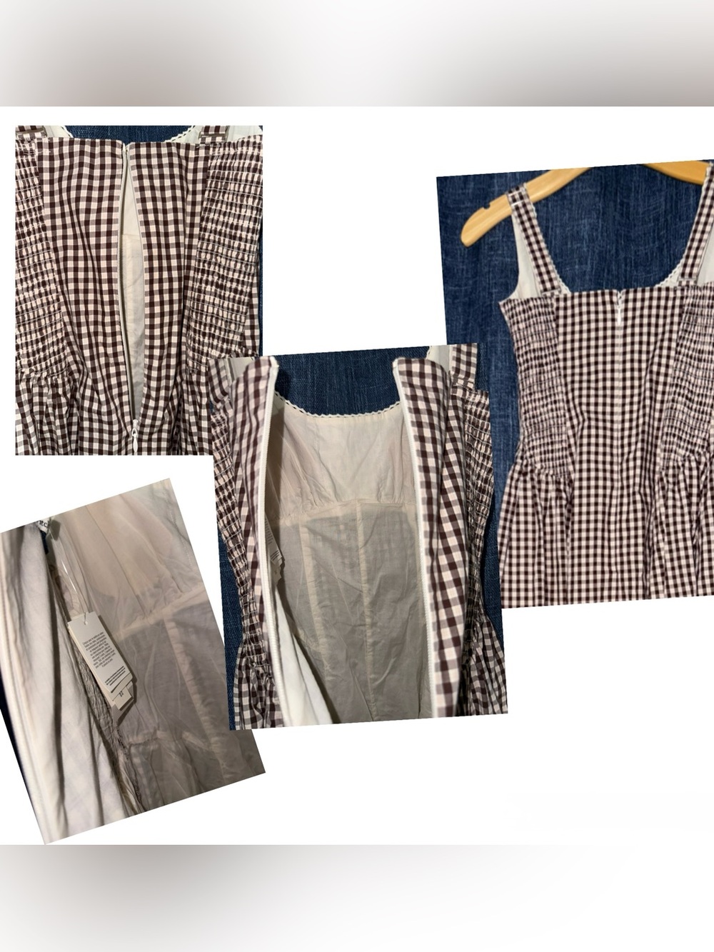 SOLD!! Abercrombie & Fitch Bra Free Dylan Midi Dress Color Mahogany Pattern - Picture 4 of 13